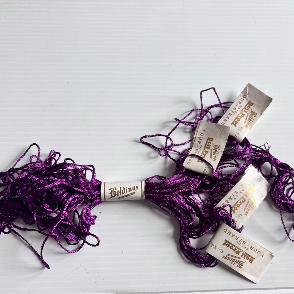 Belding Artful Floss Bundle Vintage Purple Embroidery Thread
